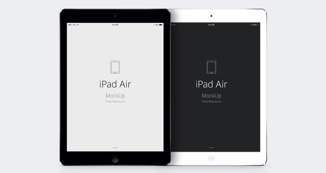 Collection Of Apple iPad Mockup Templates (iPad Air Included)